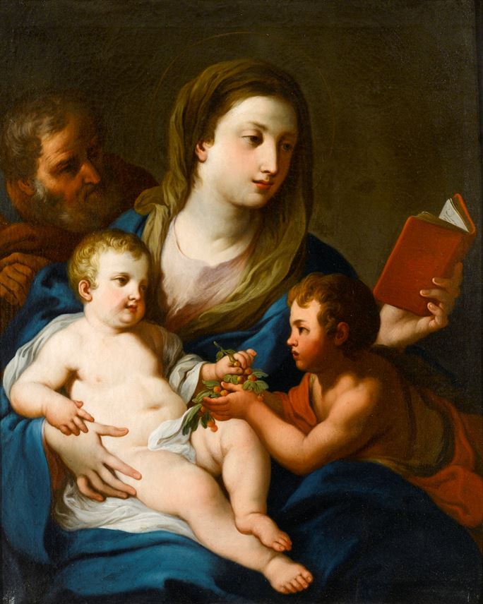 Sebastiano Conca - The Holy Family with the Infant Saint John the Baptist | MasterArt